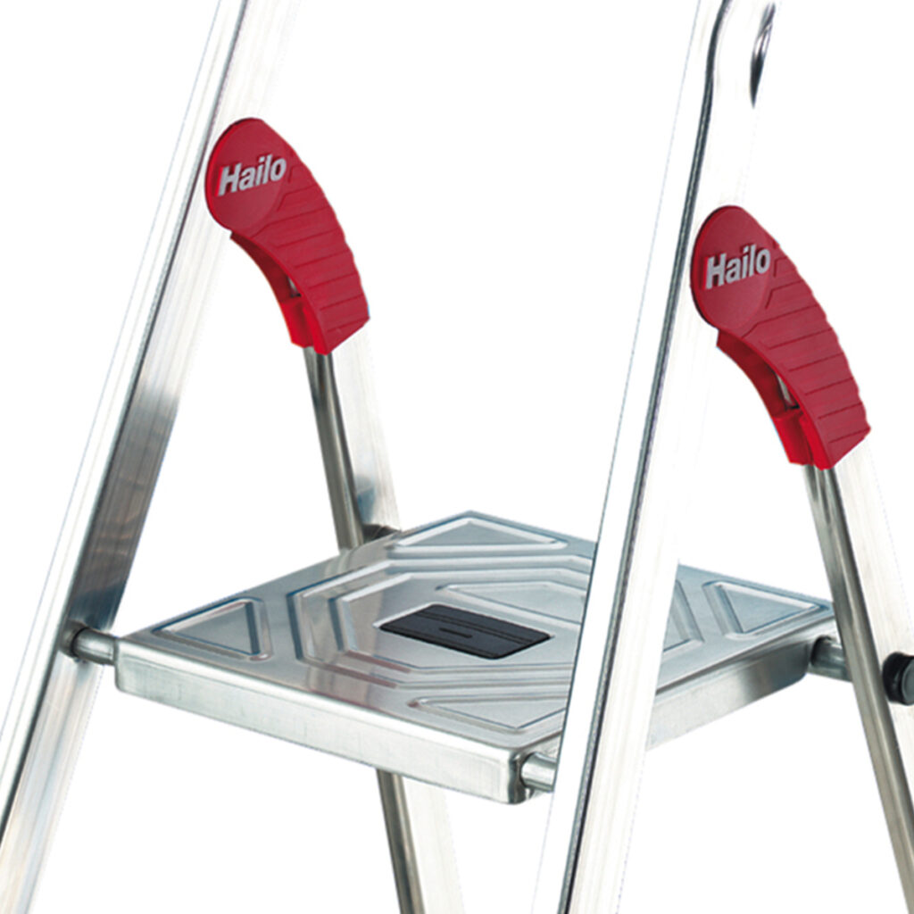 Hailo L60 Aluminium Step Ladders Free UK Delivery