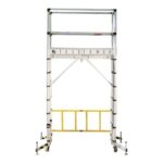 Zarges Aluminium Mobile Telescopic Scaffold Tower.
