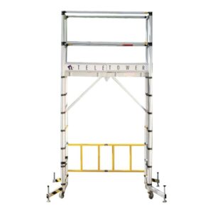 Zarges Aluminium Mobile Telescopic Scaffold Tower.