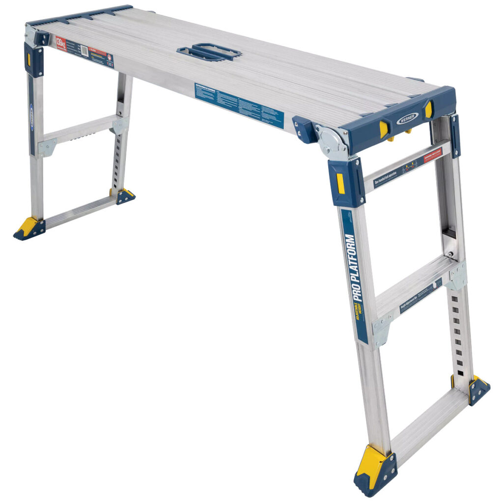 Werner Aluminium Adjustable Pro Work Platform Free UK Delivery