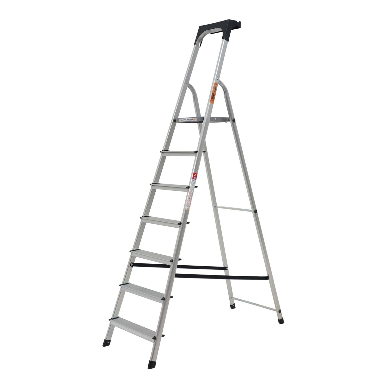 Rhino 7 Tread Aluminium Step Ladder with Tool Tray Ladders4Sale