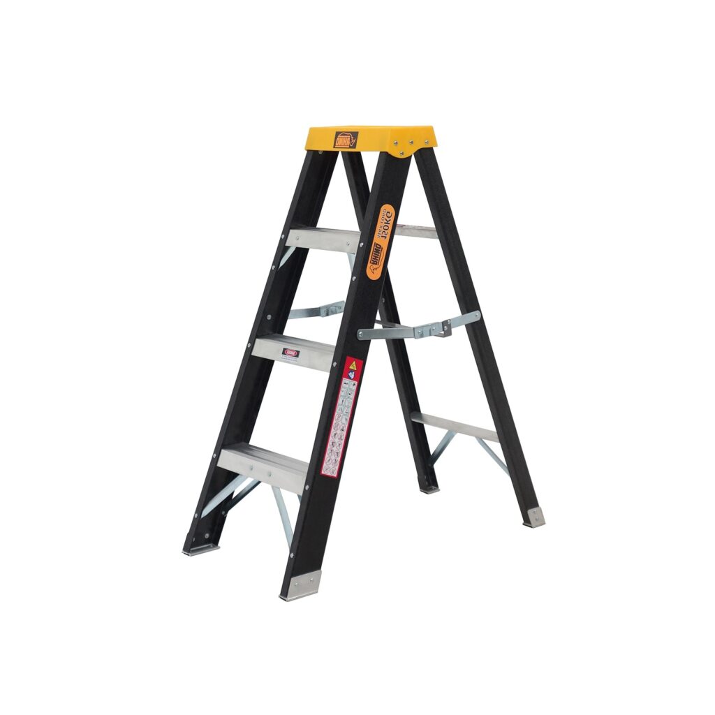 Rhino Fibreglass Swingback Step Ladders Ladders4Sale