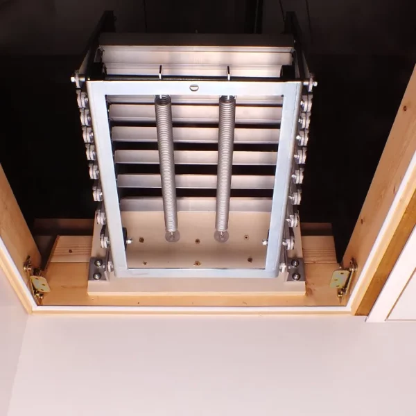 closed-view-of-dolle-alufix-concertina-loft-ladder-closed-in-loft