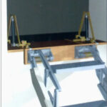 Columbus-Junior-Vertical-Wall-Access-Aluminium-Concertina-Ladder-closed-close-up