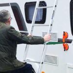How to Clean a Caravan Roof Using a Ladder
