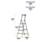 Werner-AdjustaStep-PRO-Aluminium-Stepladder-75076-dimensions