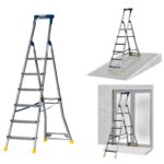 Werner-AdjustaStep-PRO-Aluminium-Stepladder-75077-used-in-3-positions