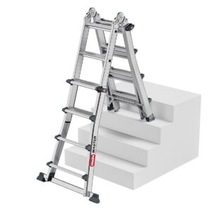 Hailo Master M100 Aluminium Multipurpose Stepladder